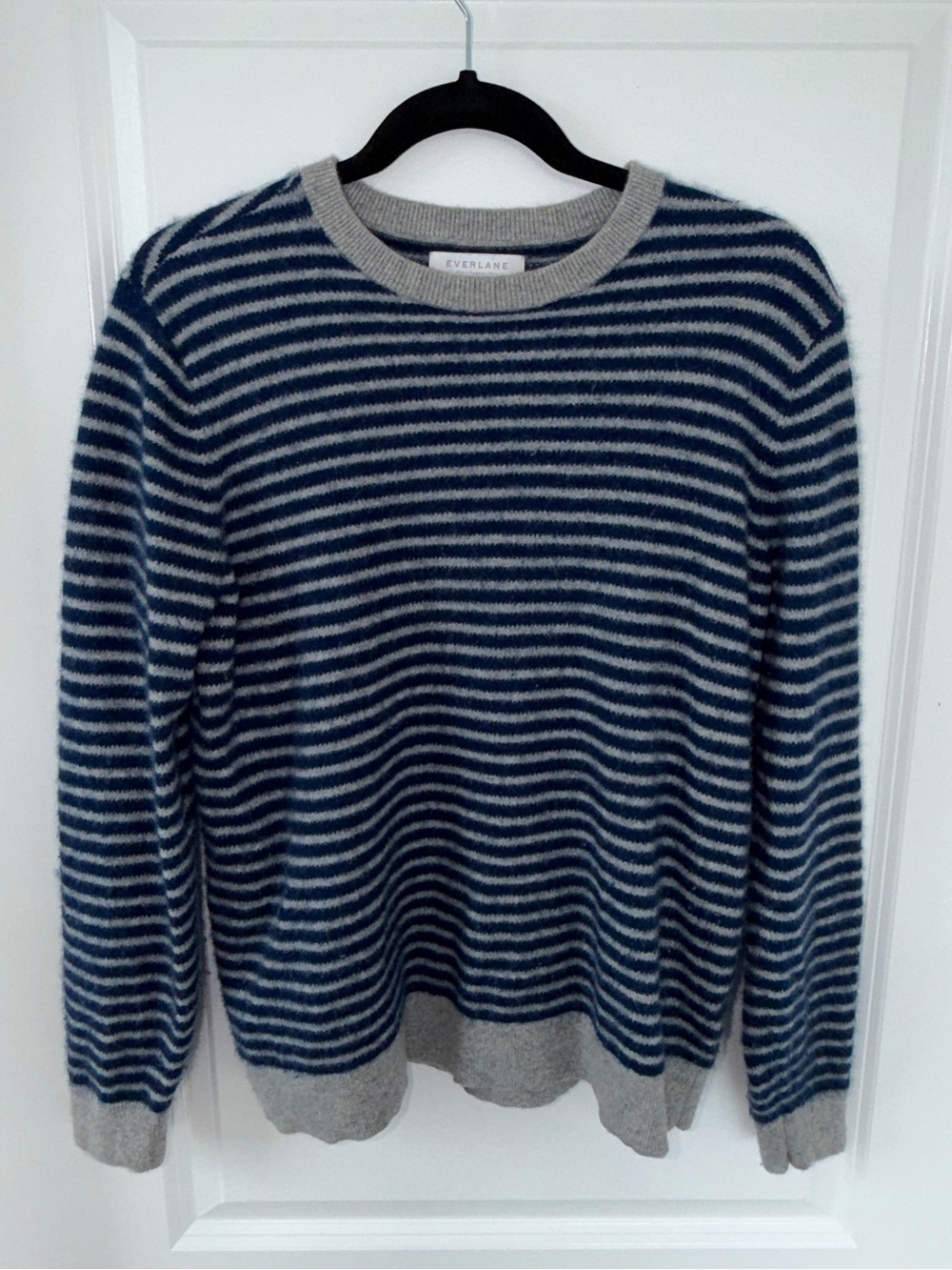 Everlane 100% Cashmere Striped Crewneck Sweater – Size XL